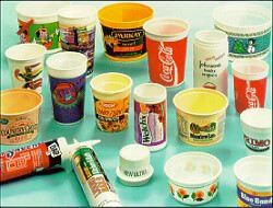 Cups printed on Desco Machinery